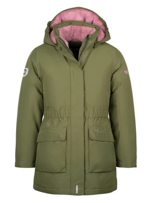 Trollkids Płaszcz puchowy "Alesund" w kolorze khaki rozmiar: 152