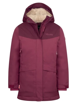 Trollkids Płaszcz zimowy "Oslo" w kolorze bordowym rozmiar: 128
