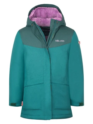 Trollkids Płaszcz zimowy "Oslo" w kolorze morskim rozmiar: 92