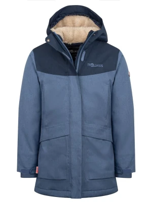 Zdjęcie produktu Trollkids Płaszcz zimowy "Oslo" w kolorze niebieskim rozmiar: 152