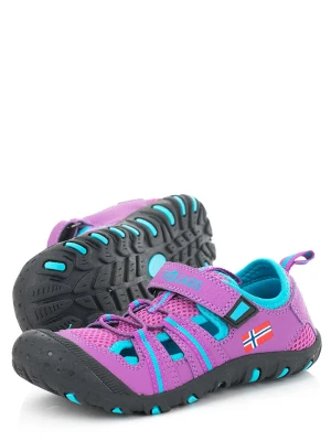 Trollkids Półsandały "Sandefjord" w kolorze fioletowo-błękitnym rozmiar: 28