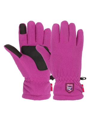 Trollkids Rękawiczki polarowe "Eikedalen" w kolorze jagodowym rozmiar: 3,5