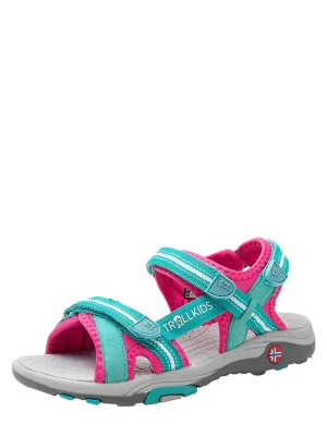 Trollkids Sandały "Preikestolen" w kolorze turkusowym rozmiar: 37
