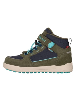Trollkids Skórzane botki turystyczne "Gryllefjord Mid Cut" w kolorze khaki rozmiar: 35
