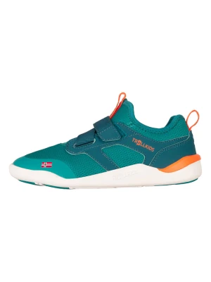 Trollkids Sneakersy "Bergen" w kolorze turkusowym do chodzenia na boso rozmiar: 27
