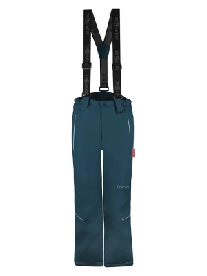 Trollkids Spodnie narciarskie "Holmenkollen" - Slim fit - w kolorze morskim rozmiar: 140