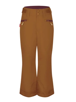 Trollkids Spodnie narciarskie "Rauland" w kolorze jasnobrązowym rozmiar: 152