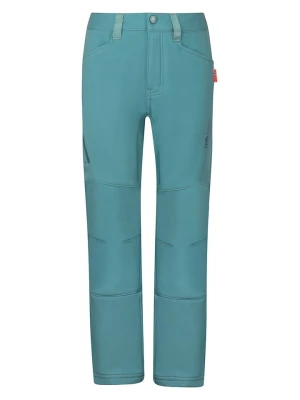 Trollkids Spodnie softshellowe "Femund" w kolorze turkusowym rozmiar: 104