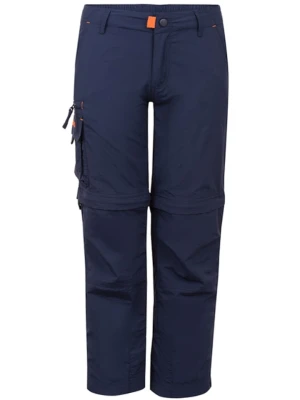 Trollkids Spodnie trekkingowe Zipp-Off "Oppland" - Regular fit - w kolorze granatowym rozmiar: 110
