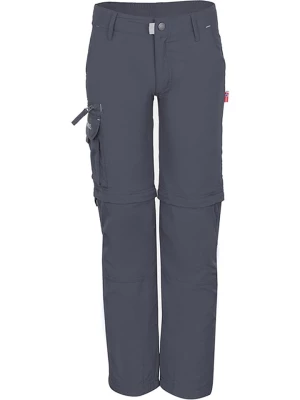 Trollkids Spodnie trekkingowe Zipp-Off "Oppland" - Slim fit - w kolorze antracytowym rozmiar: 176