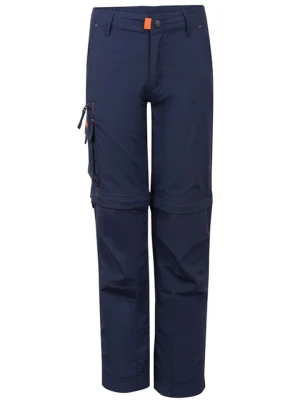 Trollkids Spodnie trekkingowe Zipp-Off "Oppland" - Slim fit - w kolorze granatowym rozmiar: 152