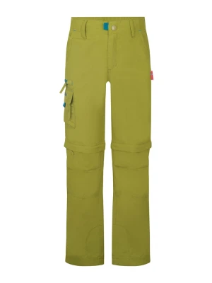Trollkids Spodnie trekkingowe Zipp-Off "Oppland" - Slim fit - w kolorze khaki rozmiar: 158
