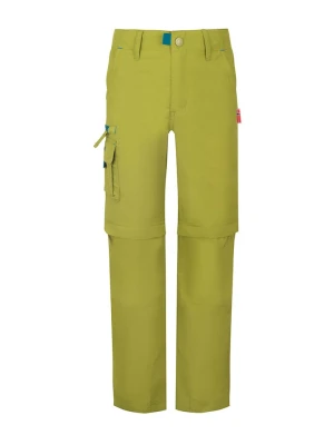 Trollkids Spodnie trekkingowe Zipp-Off "Oppland" - Slim fit - w kolorze khaki rozmiar: 158