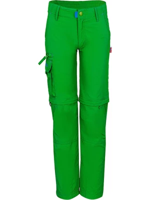 Trollkids Spodnie trekkingowe Zipp-Off "Oppland" - Slim fit - w kolorze zielonym rozmiar: 152