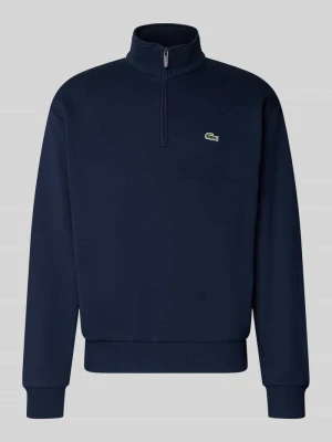 troyer o kroju regular fit z mieszanki bawełny Lacoste Ciemnoniebieski