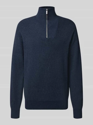 Troyer o kroju regular fit z mieszanki wiskozy Jake*s Granatowy