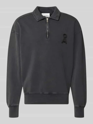 Troyer o kroju relaxed fit z czystej bawełny model 'ICONIC' ARMEDANGELS Czarny