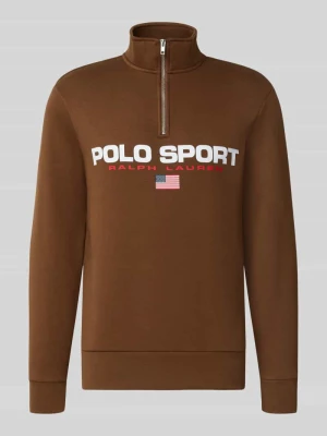 Troyer o kroju relaxed fit z mieszanki bawełny Polo Ralph Lauren Średniobrązowy
