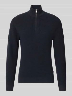 troyer o kroju slim fit z mieszanki bawełny Matinique Granatowy
