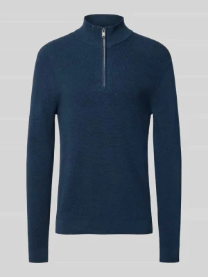 troyer o kroju slim fit z mieszanki bawełny Matinique Petrol
