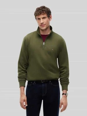 troyer w kroju regular fit z mieszanki bawełny Tommy Hilfiger Oliwkowy