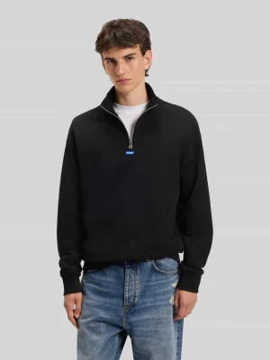 troyer o kroju regular fit z czystej bawełny model 'Neeler' Hugo Czarny