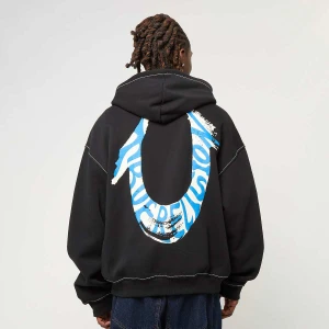 True Religion Hs Paint Cinched Big T Zip Up mężczyźni Komplety dresowe czarny rozmiar Odzież