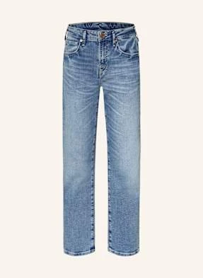True Religion Jeansy Straight Piper Crop blau