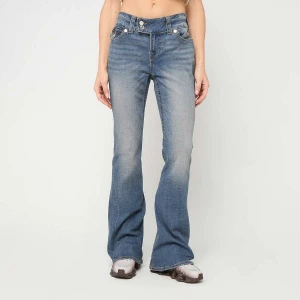True Religion Joey Low Rise Flare Flap kobiety Spodnie dżinsowe niebieski rozmiar Odzież