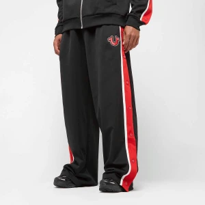 True Religion Snap Off Baggy Track Pants mężczyźni Spodnie dresowe czarny rozmiar Odzież