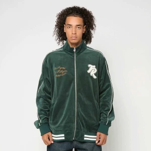 True Religion Velour Track Jacket mężczyźni Komplety dresowe zielony rozmiar Odzież