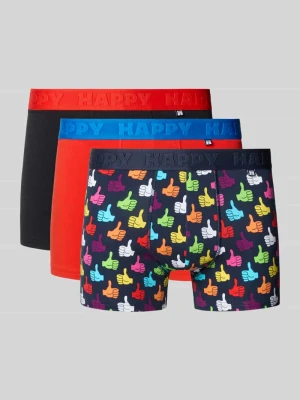 Trunki z elastycznym pasem w 3-paku Happy Socks