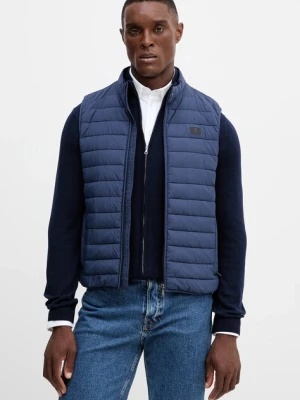 Trussardi bezrękawnik kolor granatowy przejściowy F006M000011N