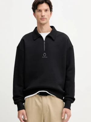 Trussardi bluza bawełniana męska kolor czarny z nadrukiem G8018000020N