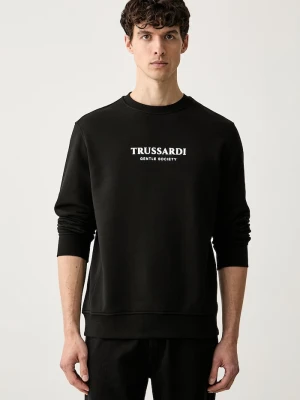 Trussardi bluza męska bawełniana czarny