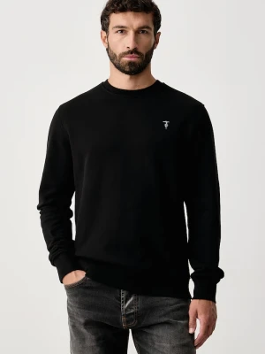 Trussardi bluza męska bawełniana czarny