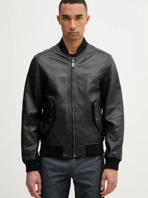 Trussardi bomberka męska skórzana