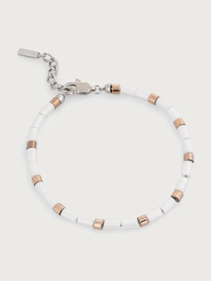 Trussardi bransoletka męska biały