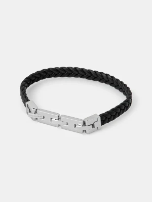 Trussardi bransoletka T-LEATHER czarny
