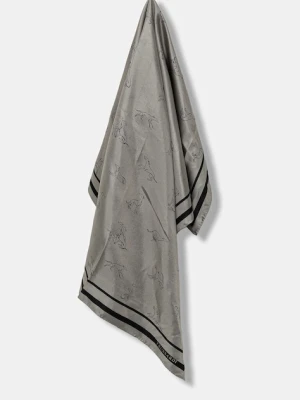 Trussardi chusta jedwabna damska kolor szary wzorzysta S074C000004N