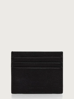Trussardi etui na karty męskie skórzane czarny