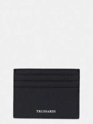 Trussardi etui na karty skórzane