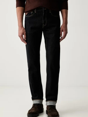 Trussardi jeansy straight męskie granatowy