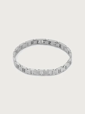 Trussardi komplet bransoletek męskie ze stali nierdzewnej srebrny
