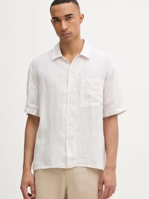 Trussardi koszula męska lniana