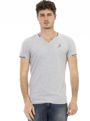 Trussardi Koszulka w kolorze szarym rozmiar: L