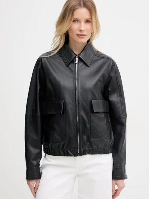 Trussardi krótka kurtka damska skórzana