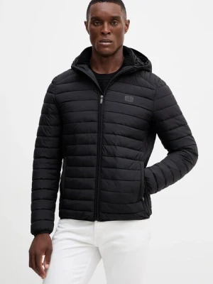 Trussardi kurtka kolor czarny przejściowa F004M000009N