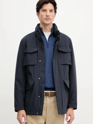 Trussardi kurtka kolor granatowy przejściowa 8028M000011N