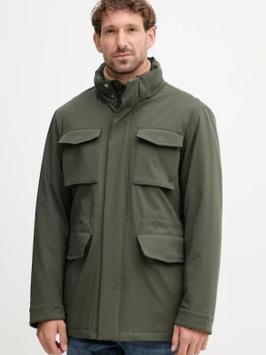 Trussardi kurtka kolor zielony przejściowa 8028M000011N
